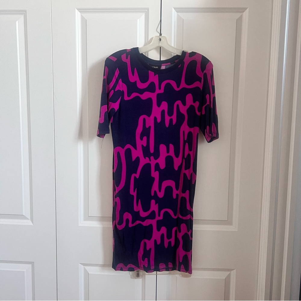Asos Monki Scandi Short Sleeve Dress Medium Tunic Scandinavian Design View 5